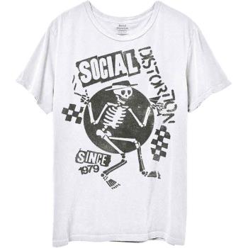 Social Distortion: Unisex T-Shirt/Speakeasy Checkerboard (Medium)
