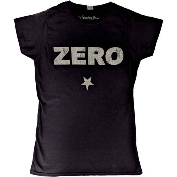 The Smashing Pumpkins: Ladies T-Shirt/Zero Distressed (Black) (XX-Large)