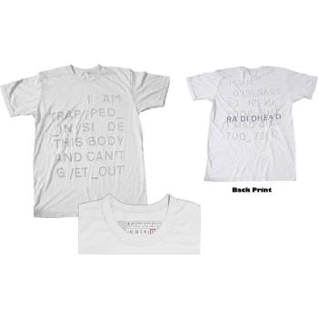 Radiohead: Unisex T-Shirt/Trapped (Back Print) (Small)