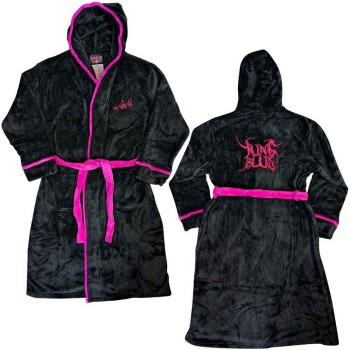 Yungblud: Unisex Bathrobe/I'm Weird (Black & Hot Pink) (Back Print) (Small - Medium)