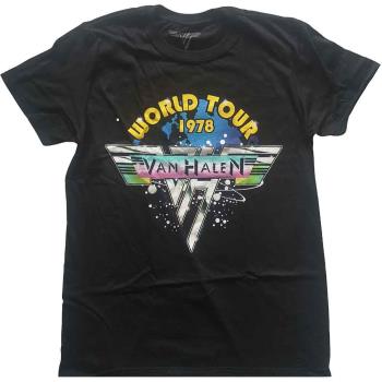 Van Halen: Unisex T-Shirt/World Tour '78 Full Colour (Medium)