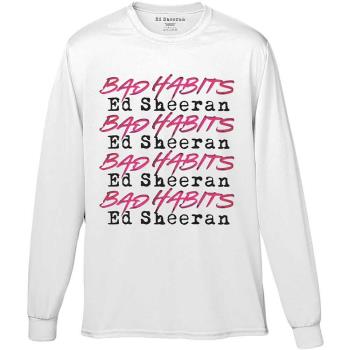 Ed Sheeran: Unisex Long Sleeve T-Shirt/Bad Habits Stack (XX-Large)