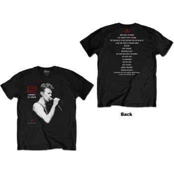 David Bowie: Unisex T-Shirt/Dallas '95 (Back Print) (Large)