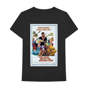 James Bond 007: Unisex T-Shirt/The Man With The Golden Gun Poster (X-Large)