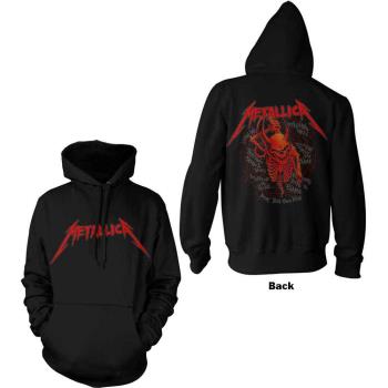 Metallica: Unisex Pullover Hoodie/Skull Screaming Red (Back Print) (Small)