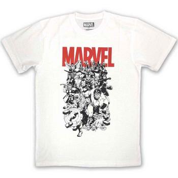 Marvel Comics: Unisex T-Shirt/Black & White Characters (XX-Large)