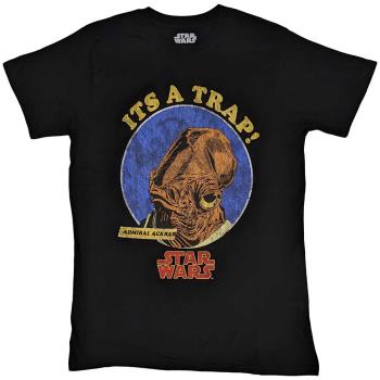 Star Wars: Unisex T-Shirt/Ackbar It's A Trap (Large)