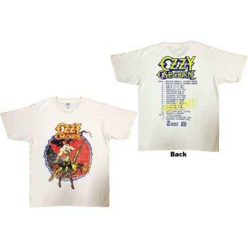 Ozzy Osbourne: Unisex T-Shirt/The Ultimate Sin Tour '86 (Back Print) (Medium)