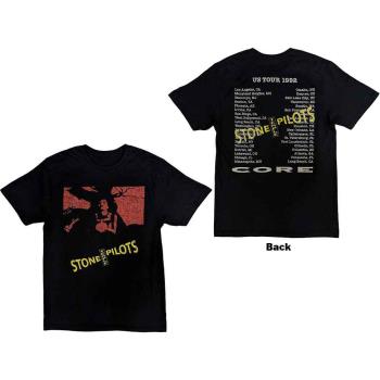 Stone Temple Pilots: Unisex T-Shirt/Core US Tour '92 (Back Print) (Large)