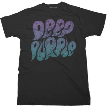 Deep Purple: Unisex T-Shirt/Bubble Logo (Large)
