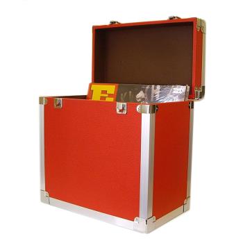 Red: LP Record Storage Carry Case Red