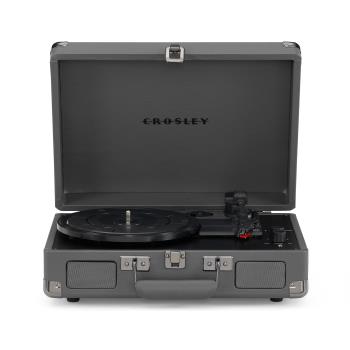 Crosley: Cruiser Plus Deluxe Portable Turntable  (Slate)- Now With Bluetooth Out