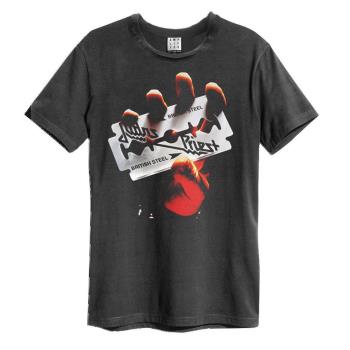 Judas Priest: British Steel Amplified Vintage Charcoal Xx Large t Shirt