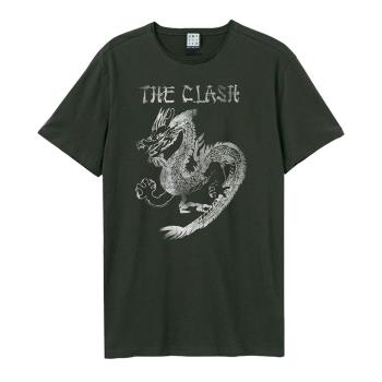 Clash: - New Dragon Amplified Small Vintage Charcoal t Shirt