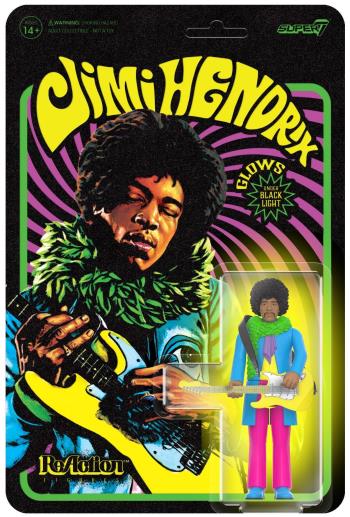Jimi Hendrix: Reaction Figures - Jimi Hendrix Blacklight (Are You Experienced)