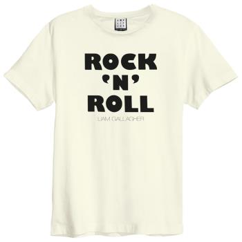 Liam Gallagher: Rock n Roll Amplified Vintage White Medium t Shirt