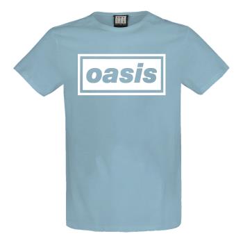 Oasis: Logo Amplified Vintage Blue Medium t Shirt