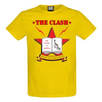 Clash: The Clash - Know Your Rights Amplified Vintage Yellow Xx Large t Shirt