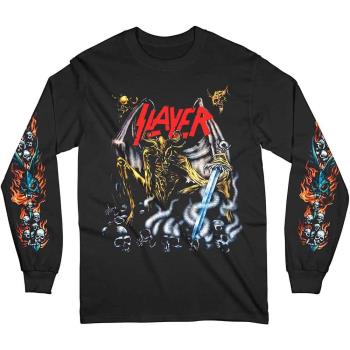 Slayer: Unisex Long Sleeve T-Shirt/Airbrush Demon (Sleeve Print) (Medium)