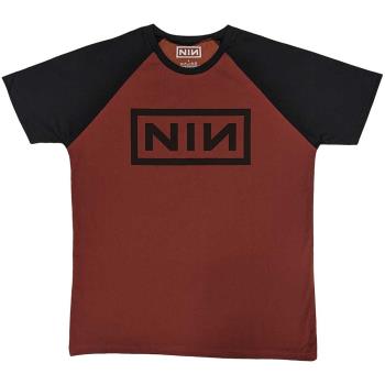 Nine Inch Nails: Unisex Raglan T-Shirt/Classic Logo (Large)