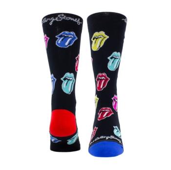 Rolling Stones: Multicolour Tongues Crew Socks (One Size)