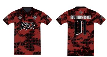 Slayer: God Hates Us Rock Fc Football Shirt Small