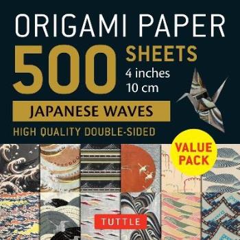 Origami Paper 500 Sheets Japanese Waves 4" (10 Cm)