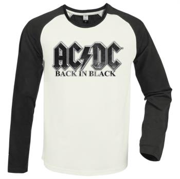 AC/DC: Back in Black Vintage White / Charcoal Small Baseball Jersey