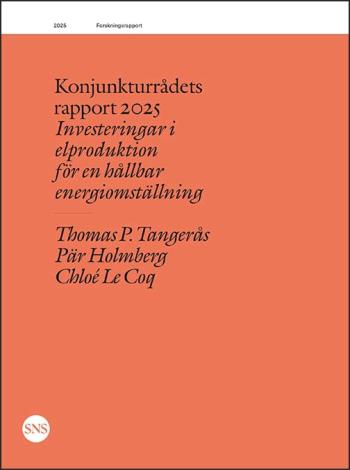 Konjunkturrådets Rapport 2025- Investeringar I Elproduktion