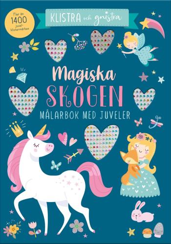 Magiska Skogen - Målarbok Med Juveler
