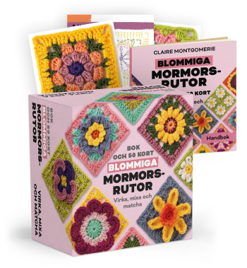 Blommiga Mormorsrutor - Bok Och 50 Kort- Virka, Mixa Och Matcha