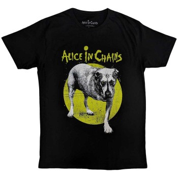 Alice In Chains: Unisex T-Shirt/Three-Legged Dog v2 (Black) (Medium)