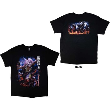 Iron Maiden: Unisex T-Shirt/Dead By Daylight Monster Eddie (Black) (Back Print) (Small)