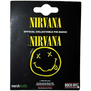 Nirvana: Pin Badge/Logo & Happy Face Cut-Out