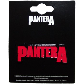 Pantera: Pin Badge/Red Logo