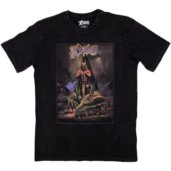 Dio: Unisex Stone Wash T-Shirt/Killing The Dragon (Black) (X-Large)
