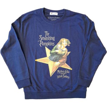 The Smashing Pumpkins: Unisex Sweatshirt/Mellon Collie (Navy Blue) (X-Small)