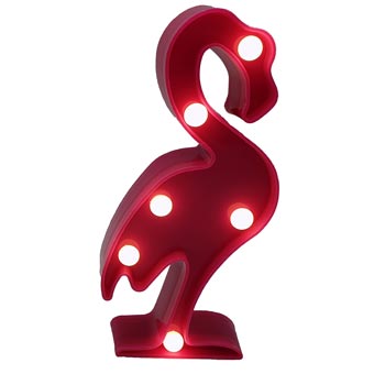 LED Minifigur Flamingo