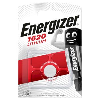 Energizer Lithium knappcellsbatteri CR1620 | 3 V DC | 81 mAh | 1-Blister | Silver