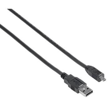 HAMA Kabel USB A-USB Mini B8 Svart 1.8m
