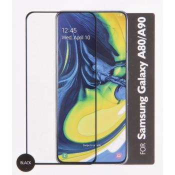 GEAR Härdat Glas 3D Full Cover Black Samsung A80 / A90 2019