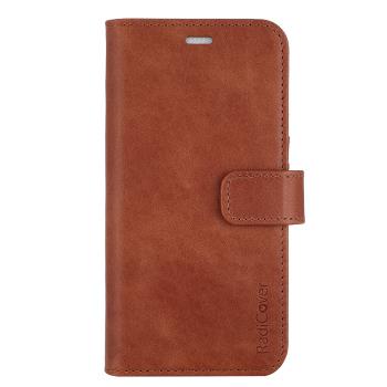 RADICOVER 2in1 3 card Anti Radiation RFID iPhone 13 / 14 6,1" Brown Leather