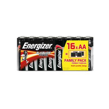 ENERGIZER Battery AA/LR6 Alkaline Power 16-pack