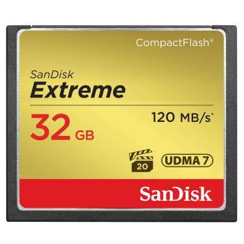 SANDISK Minneskort CF Extreme 32GB 120MB/s UDMA7