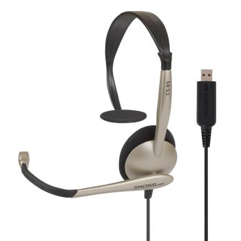 KOSS Headset CS95 Mono On-Ear Mic USB Champaign