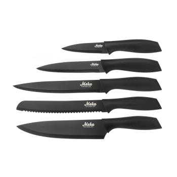 MAKU Kitchen Knife Set 5 Pcs Black