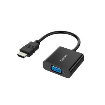 HAMA Adapter HDMI-VGA Full-HD 1080p Black