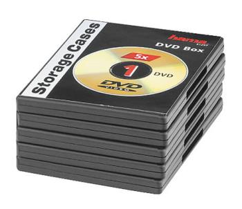 HAMA DVD-Box Svart 5-pack