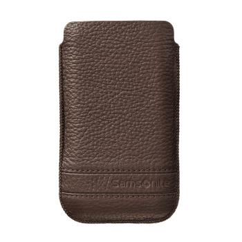 SAMSONITE Mobile Bag Classic Leather Medium Brown
