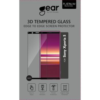 GEAR Härdat Glas 3D Full Cover Black Sony Xperia 5